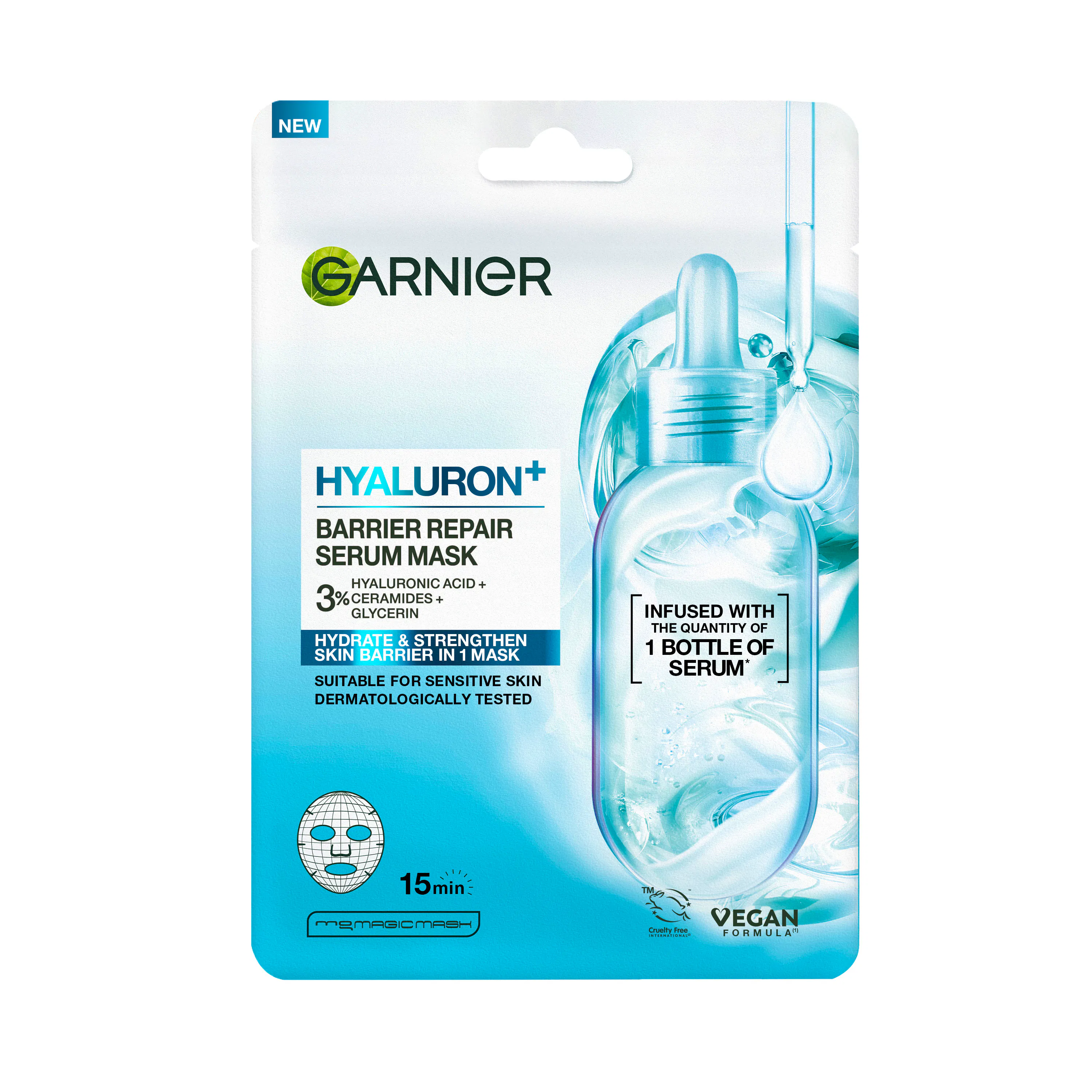 Garnier Hyaluron+ Barrier Repair Serum Sheet Mask 1 st