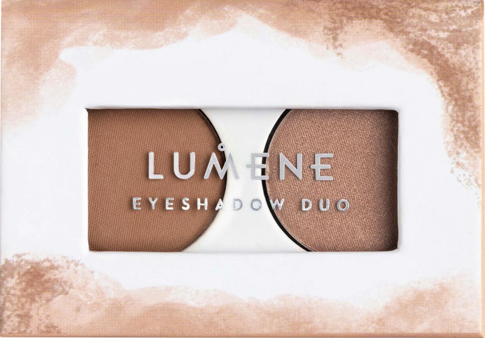 Lumene Bright Eyes Eyeshadow Duo 02 Earthy Nudes 3 g