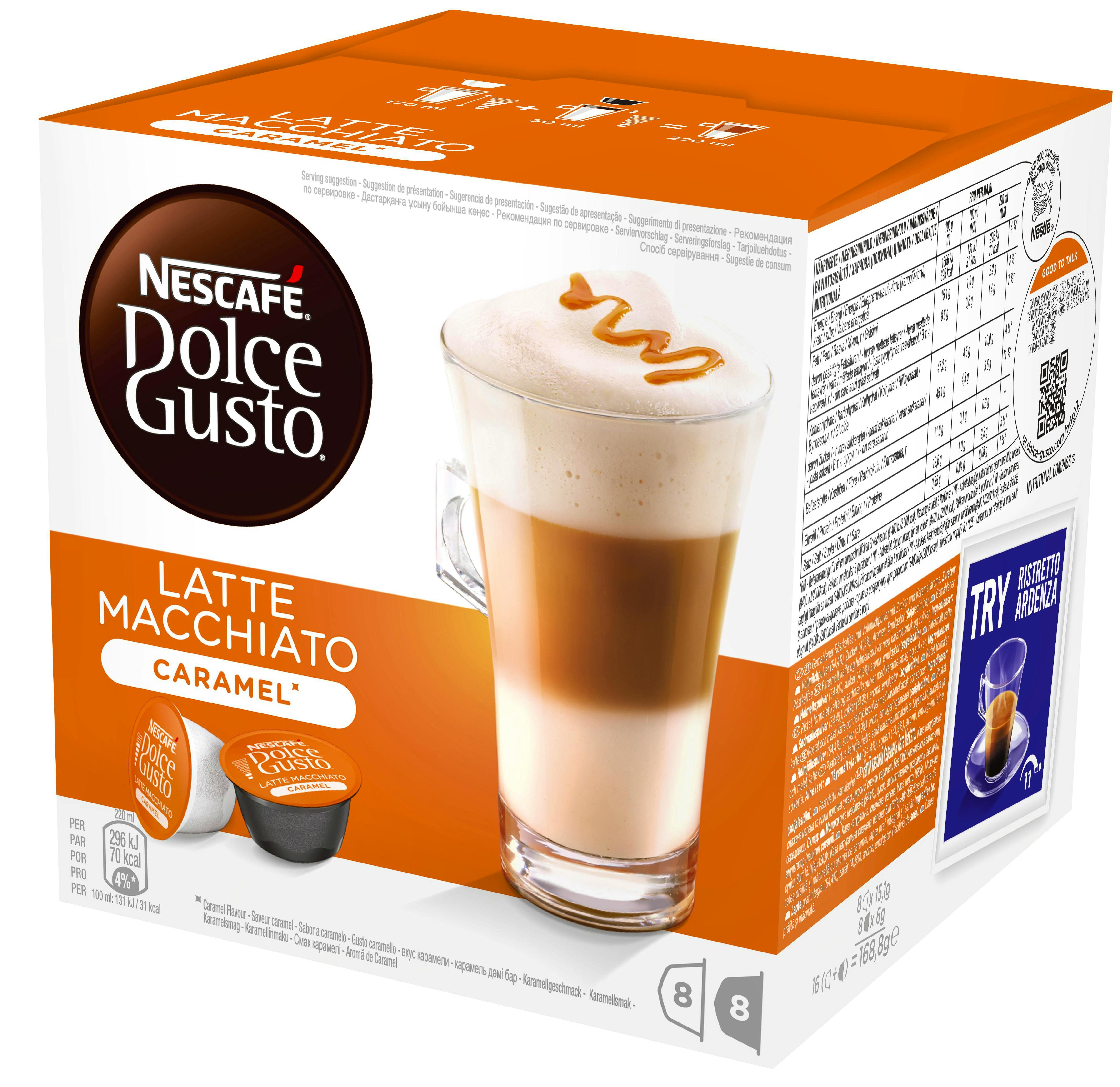 Nescafe Dolce Gusto Latte Caramel Macchiato 16 st - 7.59 EUR 