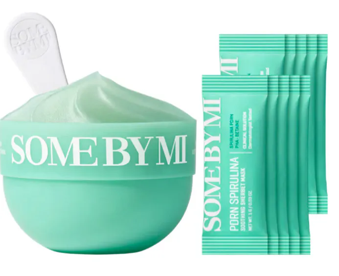 Some By Mi PDRN Spirulina Soothing Sherbet Mask 10 pcs + 1 pcs + 1 ml