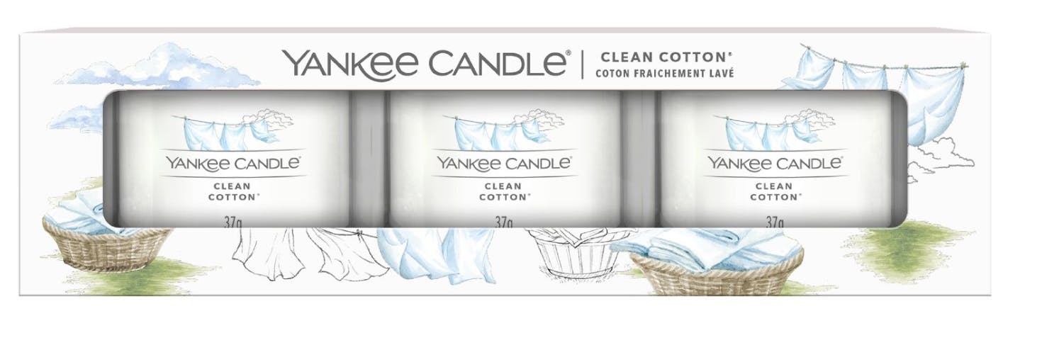 Yankee Candle Mini Clean Cotton Set 3 st