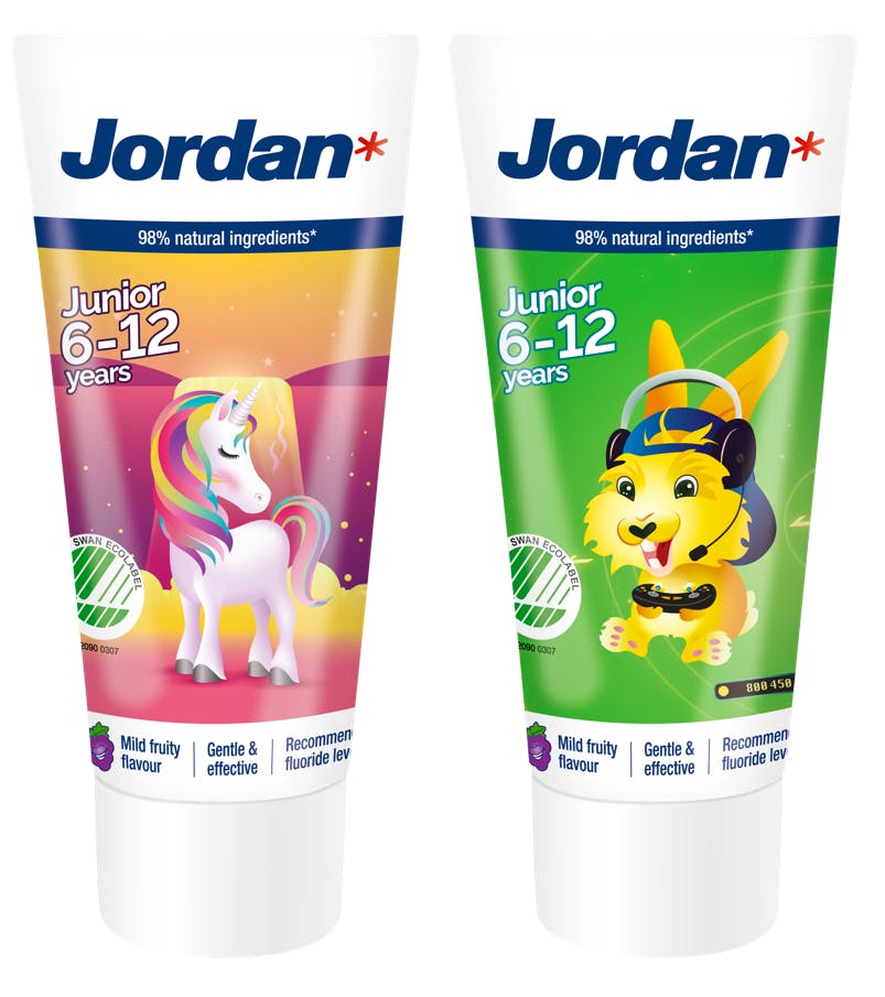 Jordan Junior Toothpaste 6-12 years Assorted Colors 50 st