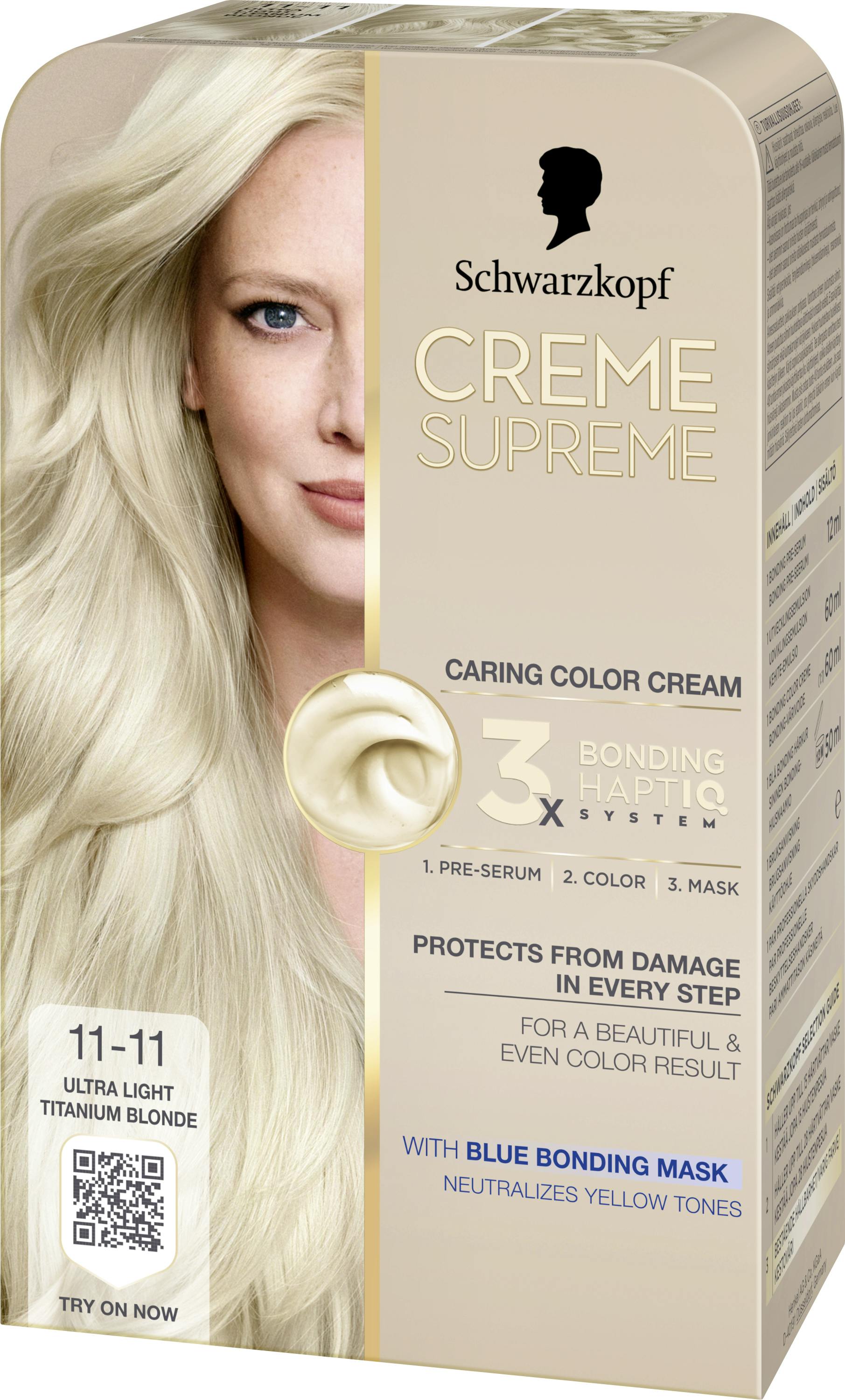 Schwarzkopf Creme Supreme 11-11 Ultra Light Titanium Blonde 1 stk