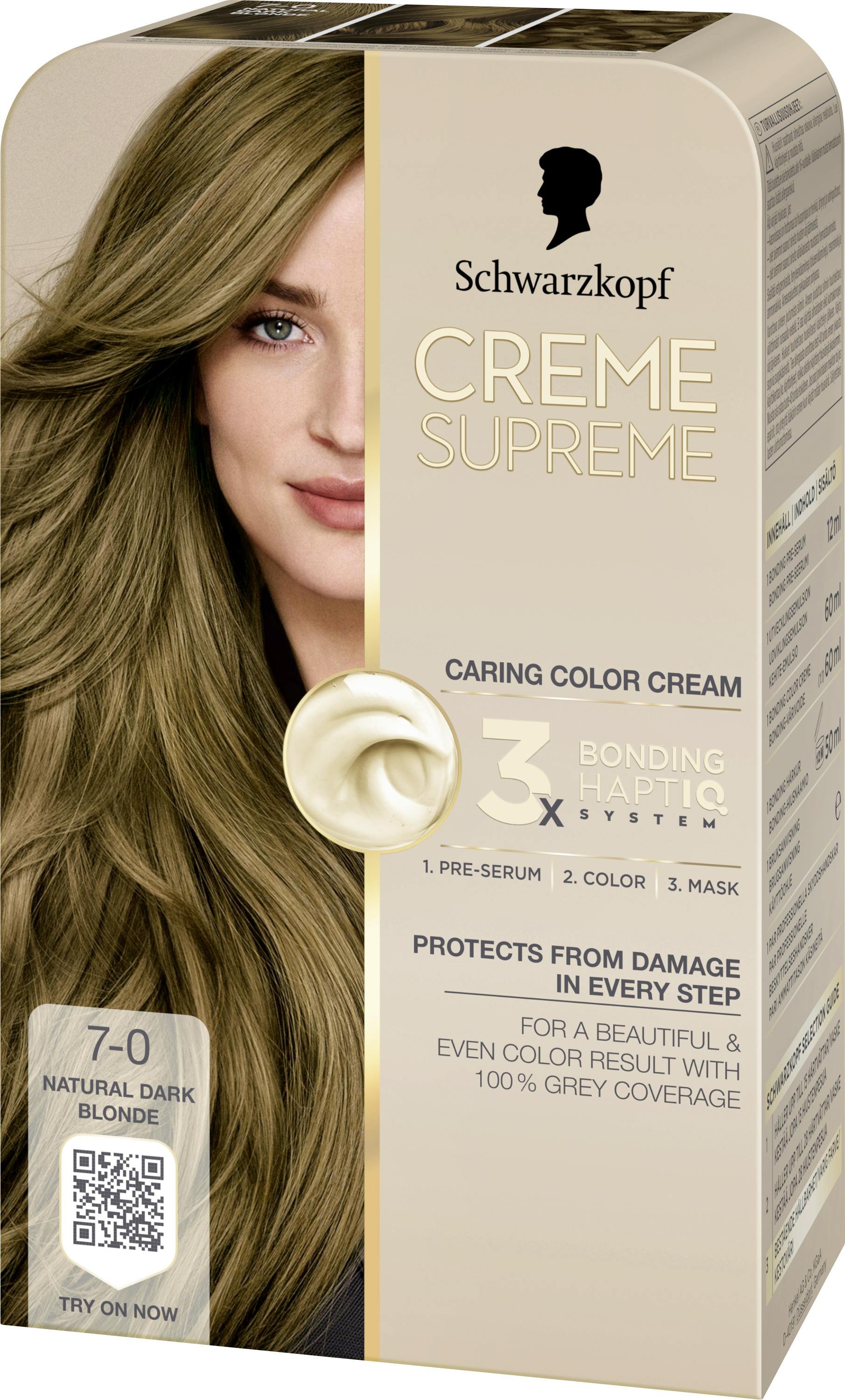 Schwarzkopf Creme Supreme 7-0 Natural Dark Blonde 1 stk