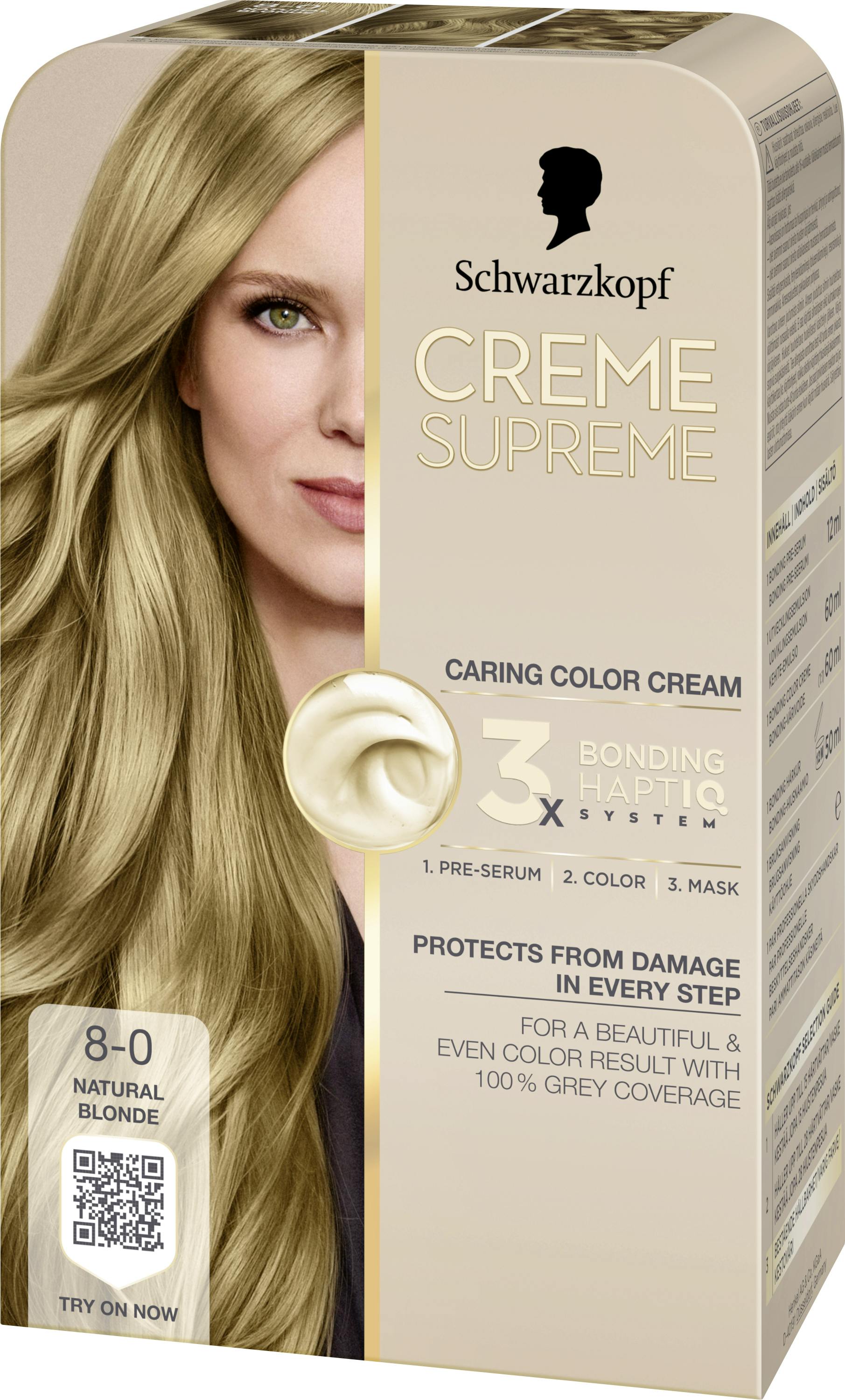 Schwarzkopf Creme Supreme 8-0 Natural blonde 1 st