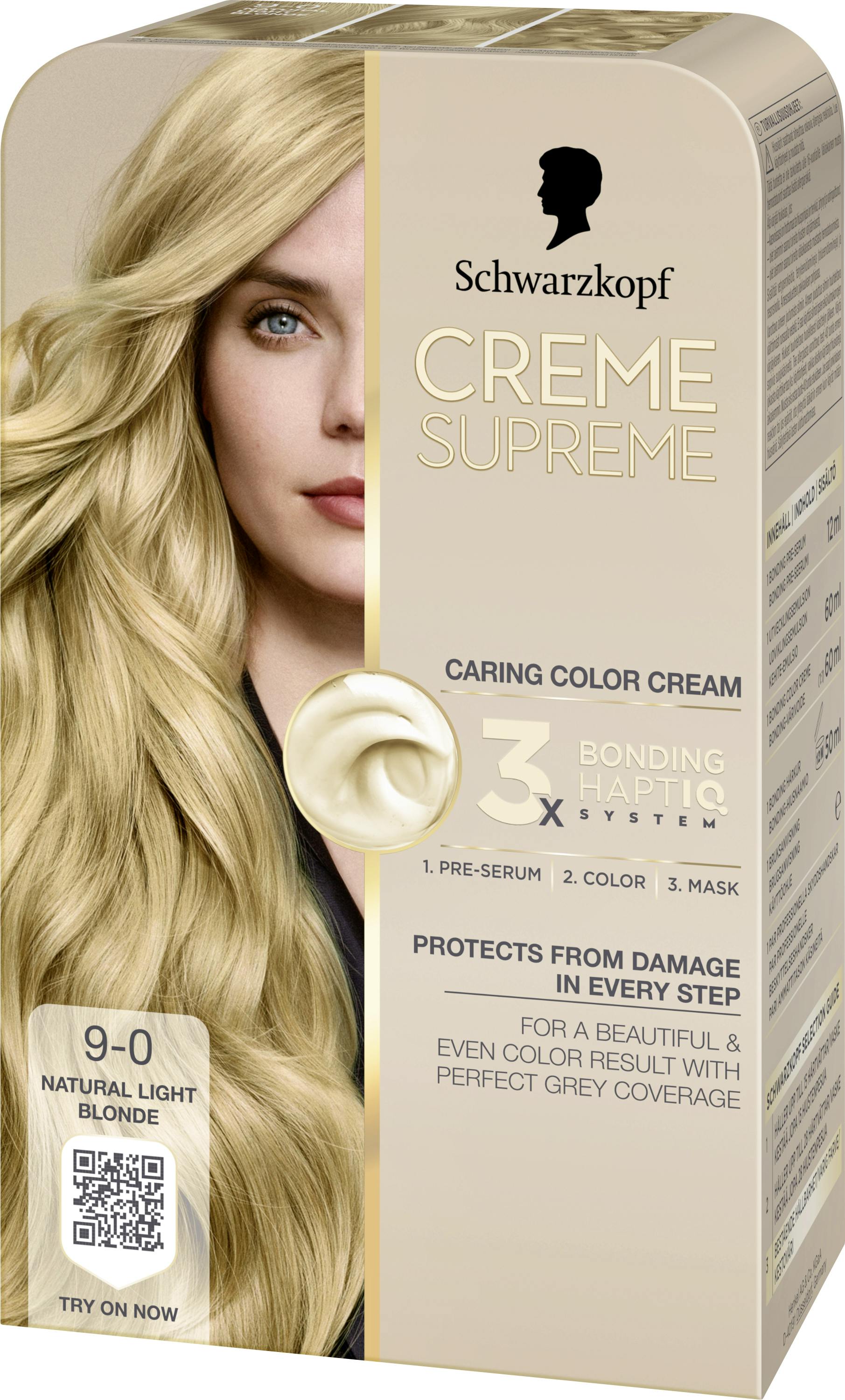 Schwarzkopf Creme Supreme 9-0 Natural Light Blonde 1 stk
