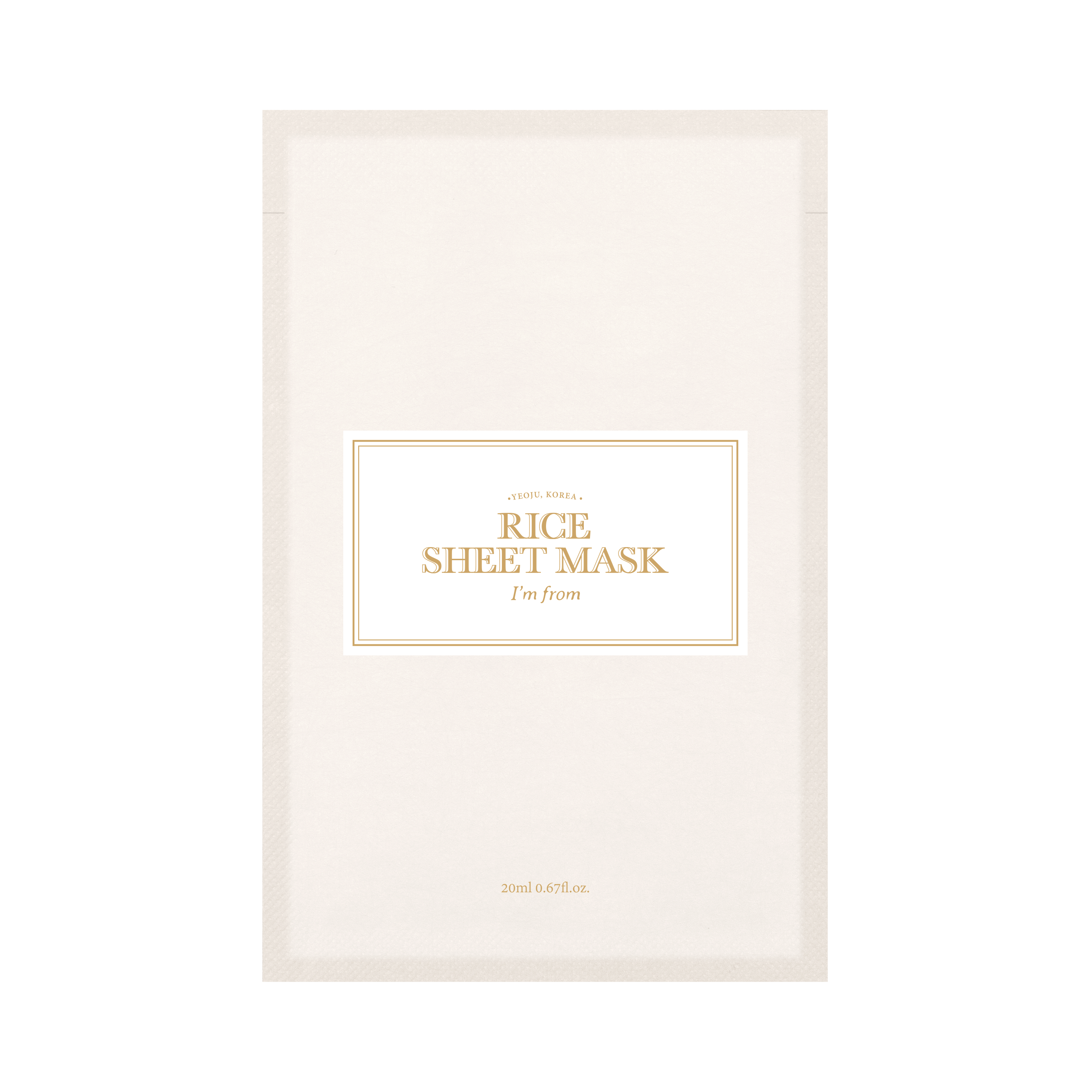 I'm From Rice Sheet Mask 1 stk