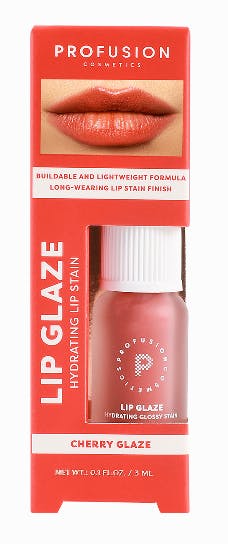 Profusion Lip Glaze Hydrating Glossy Lip Stain Cherry Glaze 3 ml