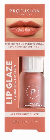 Profusion Lip Glaze Hydrating Glossy Lip Stain Strawberry Glaze 3 ml