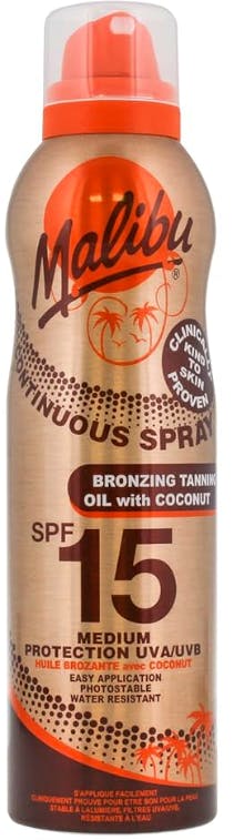Malibu Continuous Dry Oil Spray SPF15 175 ml