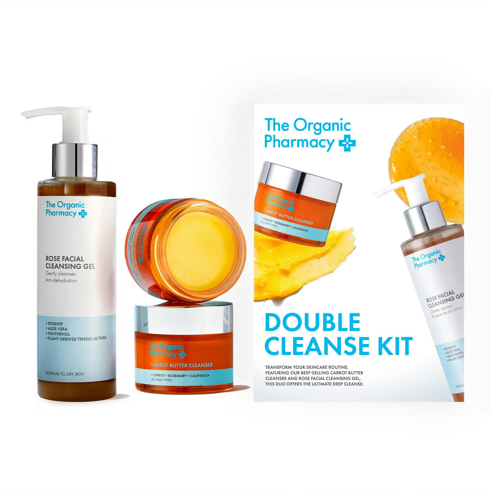 The Organic Pharmacy Double Cleanse Kit 2 st