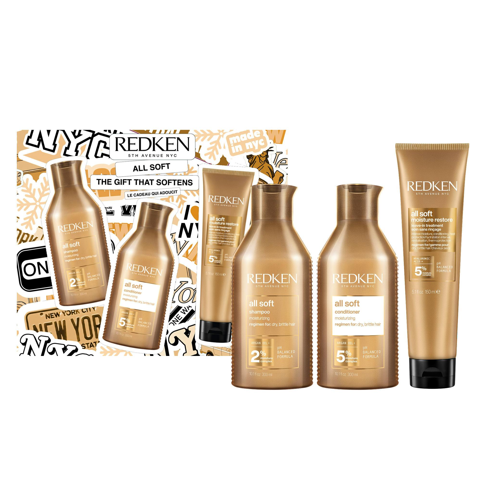 Redken All Soft Gift Set 250 ml + 2 x 300 ml