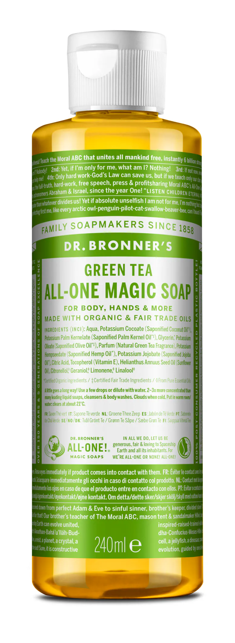 Dr. Bronner’s All-One Magic Soap Green Tea 240 ml