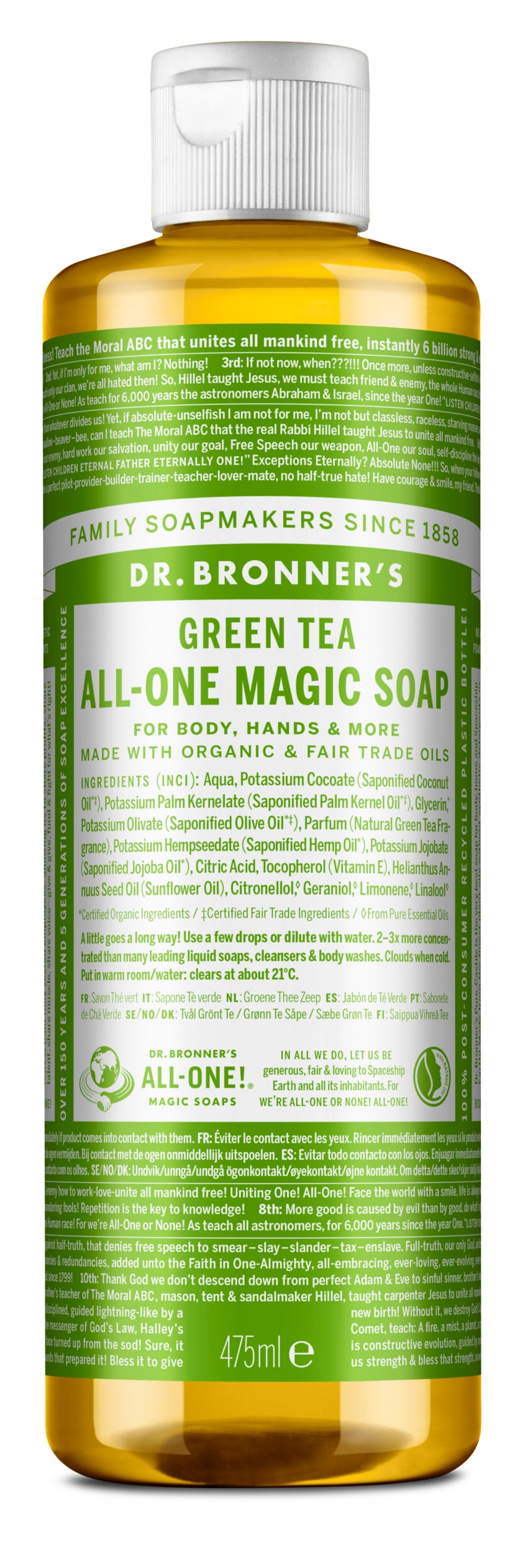 Dr. Bronner’s All-One Magic Soap Green Tea 475 ml