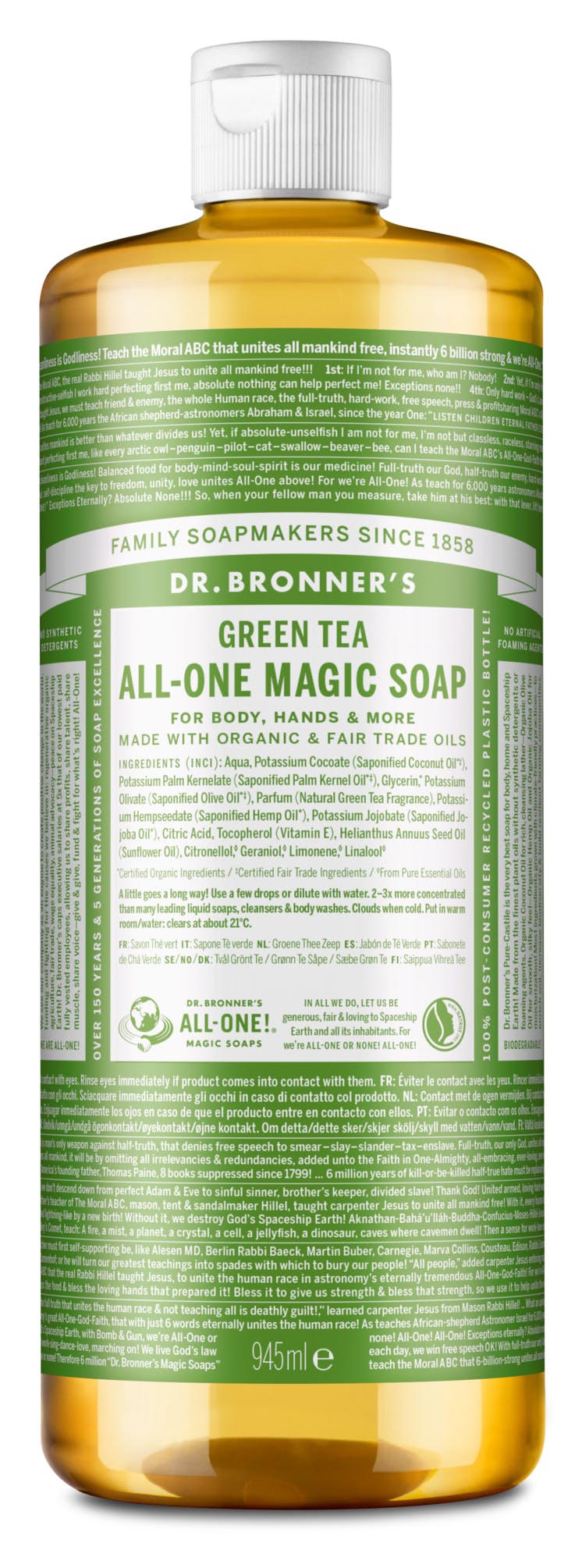 Dr. Bronner’s All-One Magic Soap Green Tea 945 ml