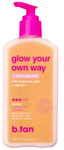 B.Tan Glow Your Own Way 1 Hour Express Self Tan Lotion 236 ml