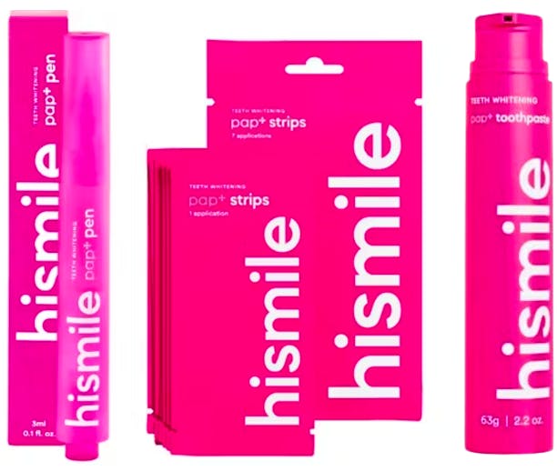 Hismile PAP+ Whitening Bundle 63 g + 7 pcs + 3 ml