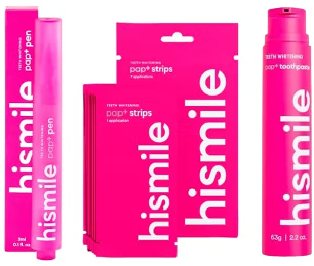 Hismile PAP+ Whitening Bundle 63 g + 7 pcs + 3 ml