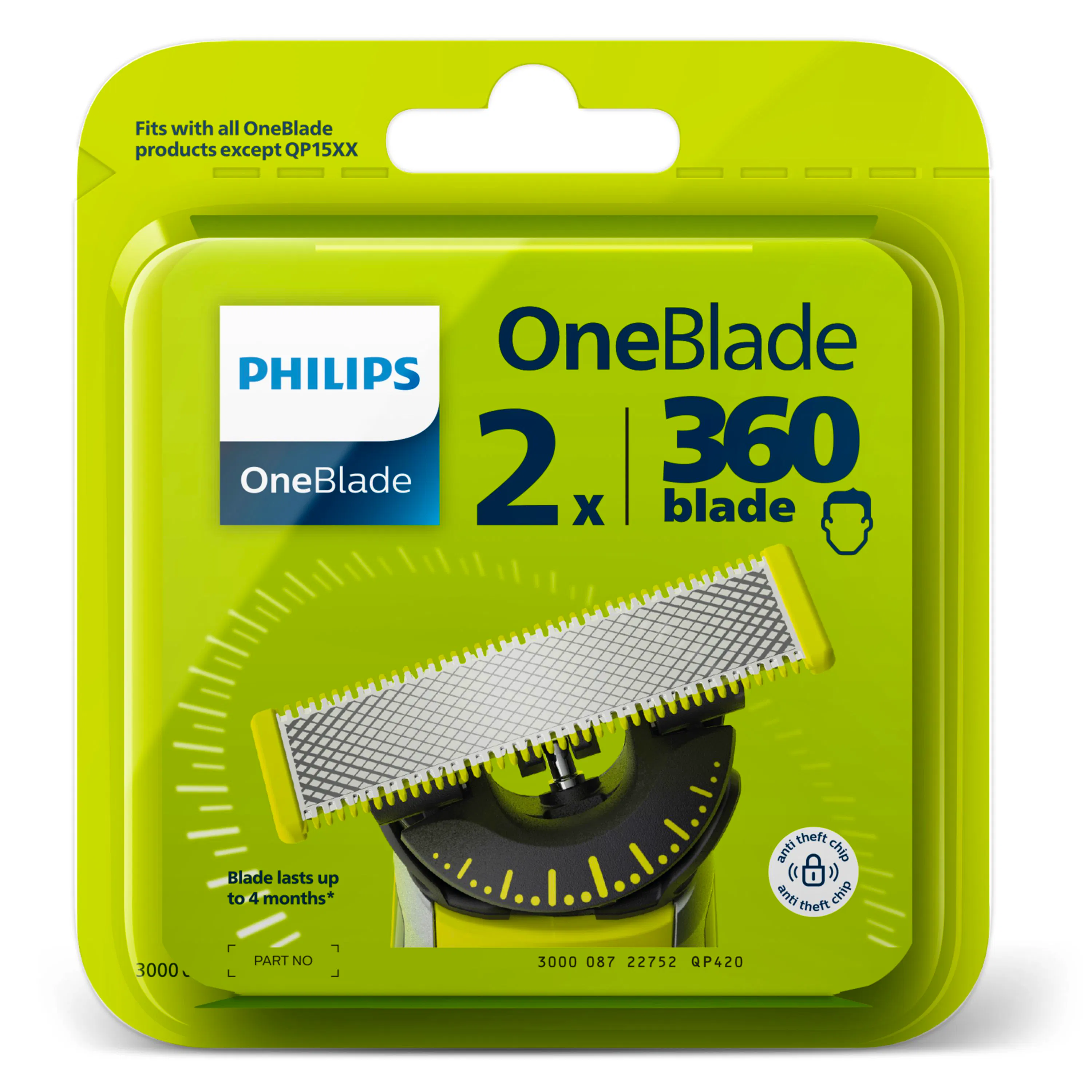 Philips OneBlade 360 Blade QP420/50 2 pcs