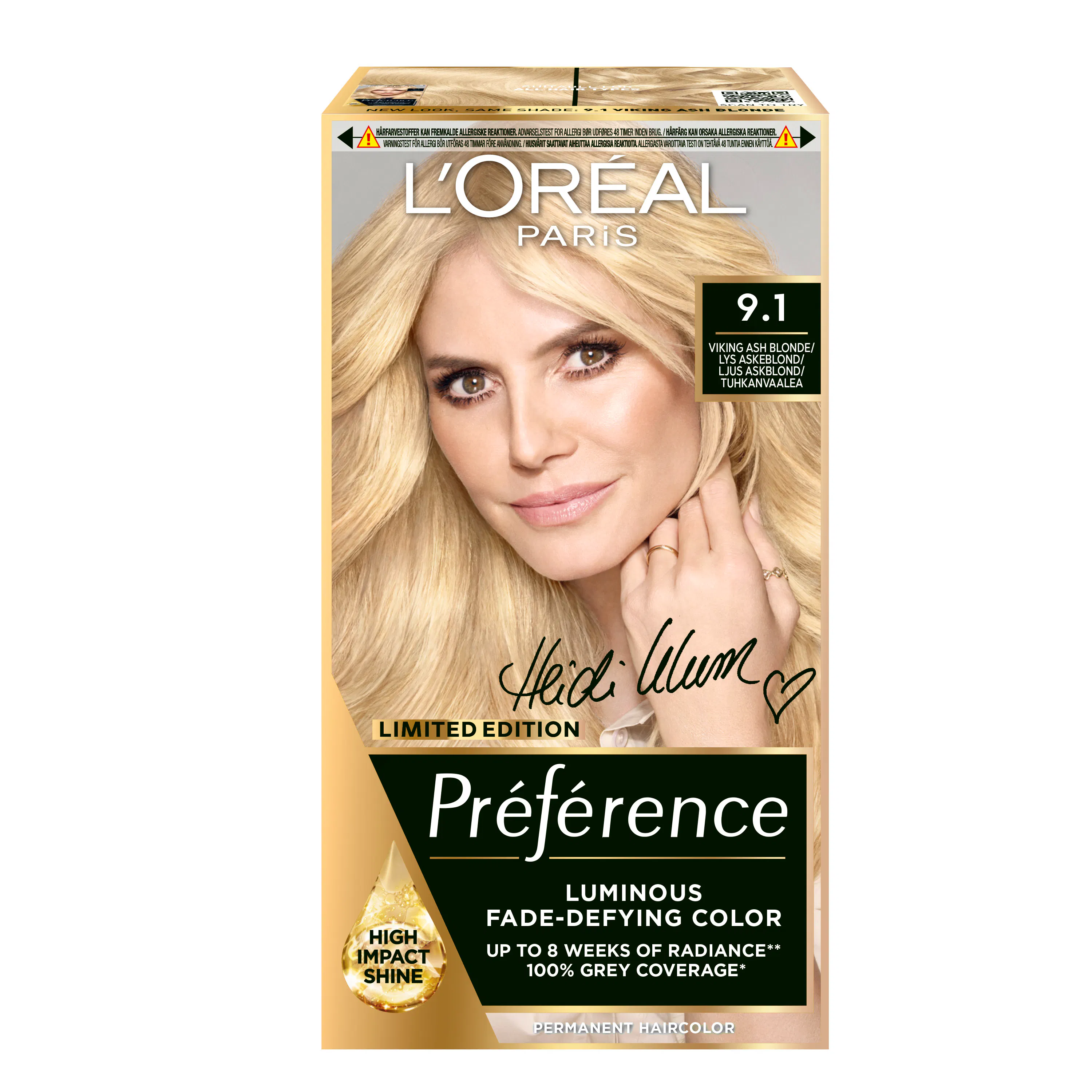 L'Or&eacute;al Paris Pr&eacute;f&eacute;rence 9.1 Viking Ash Blonde 1 st
