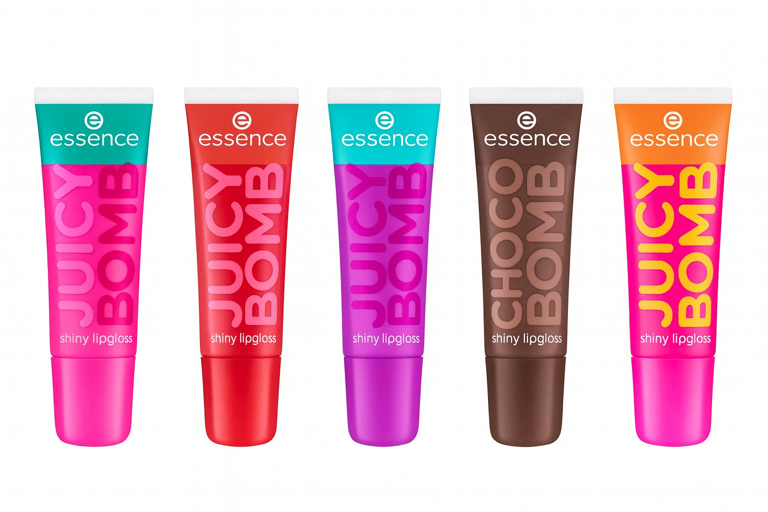 Essence Juicy Bomb Shiny Lipgloss Set 10 ml + 10 ml + 10 ml + 10 ml + 10 ml