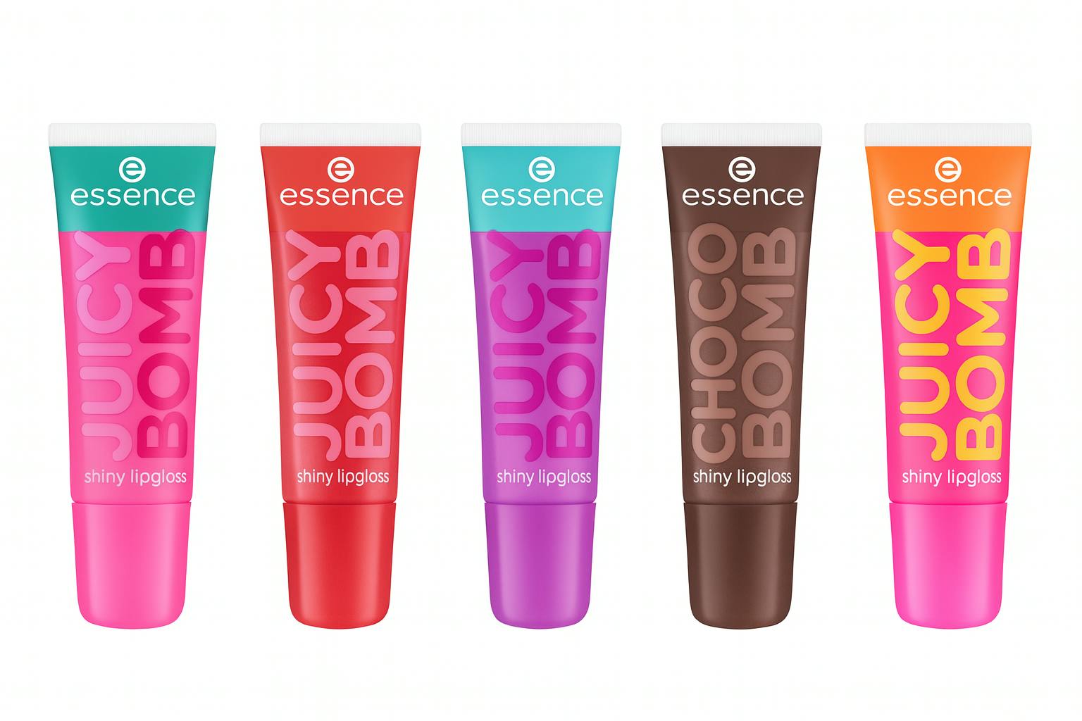 Essence Juicy Bomb Shiny Lipgloss Set 10 ml + 10 ml + 10 ml + 10 ml + 10 ml