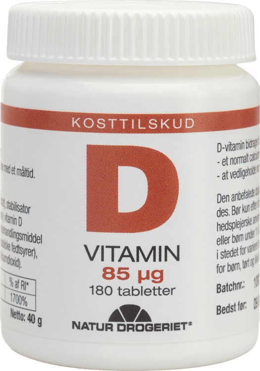 Natur Drogeriet Super D Vitamin D3 85 mcg 180 stk
