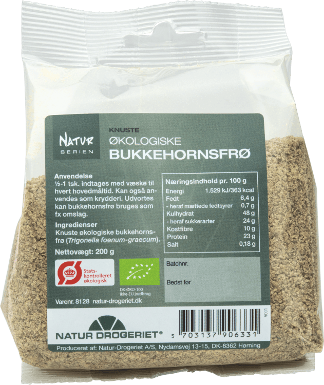 Natur Drogeriet Bukkehornsfrø Knust Øko 200 g