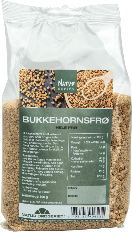 Natur Drogeriet Bukkehornsfrø Hele 500 g