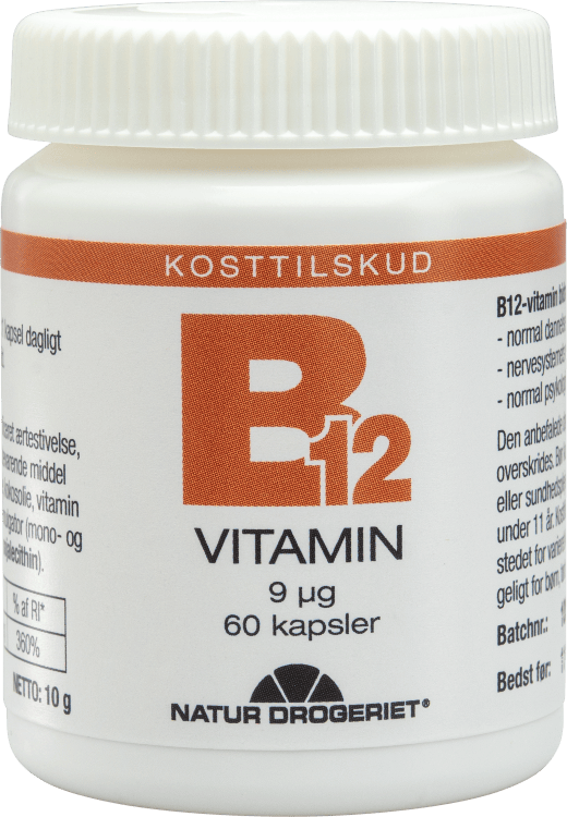 Natur Drogeriet B12 Vitamin 9 ug 60 stk