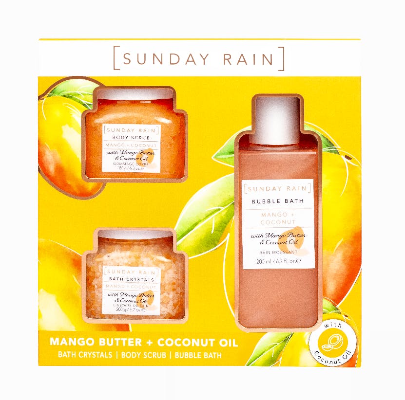 Sunday Rain Mango & Coconut Trio Gift Set 3 stk