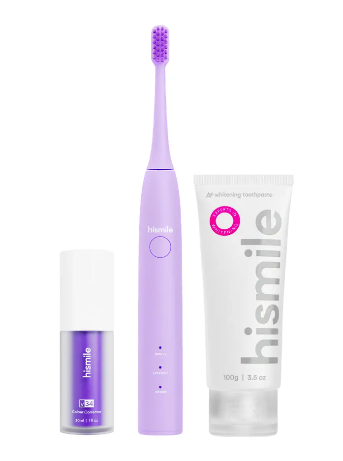 Hismile Teeth Whitening Bundle 30 ml + 100 ml + 1 pcs