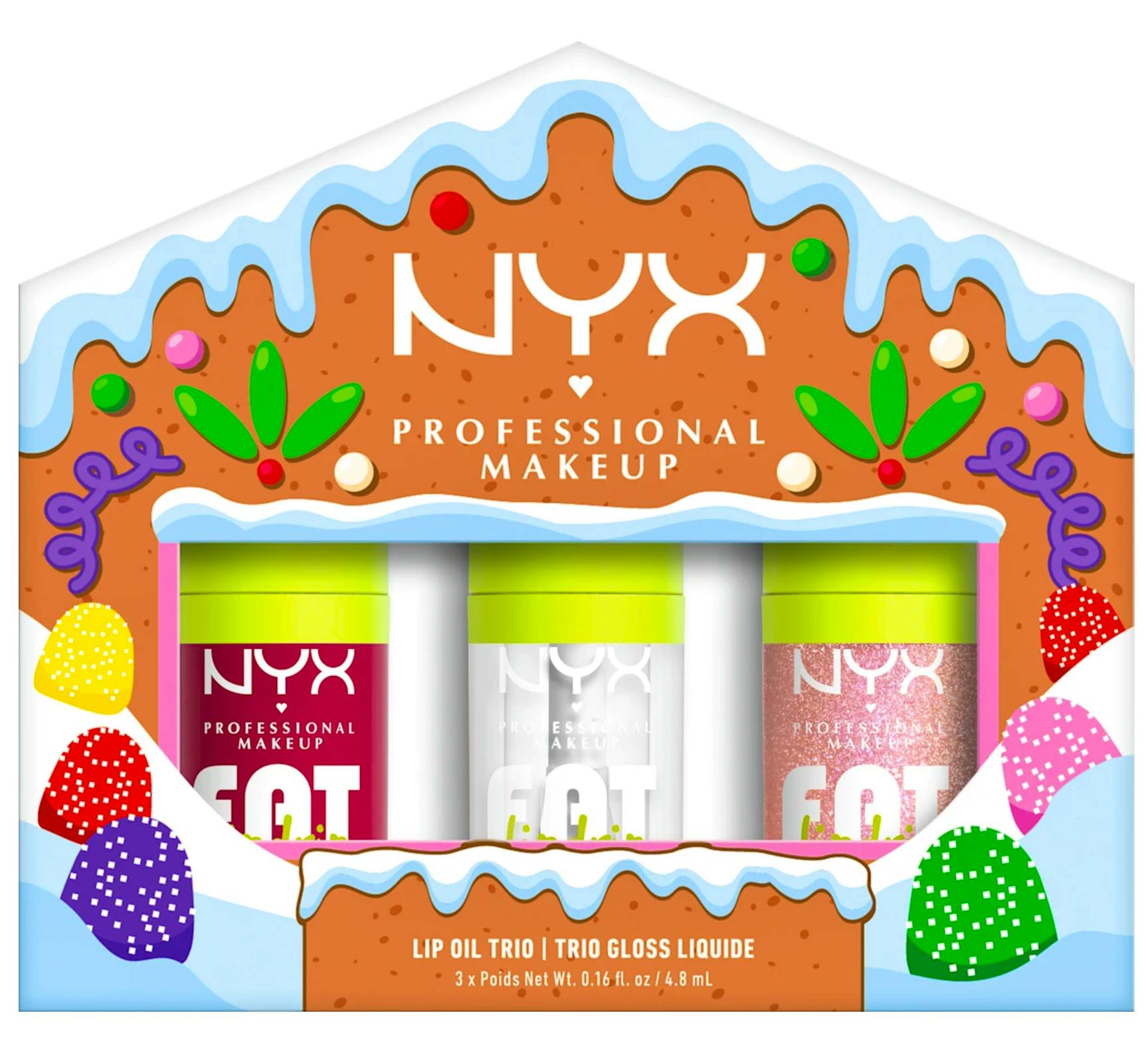 NYX Professional Make-Up Lip Oil Trio 3 st