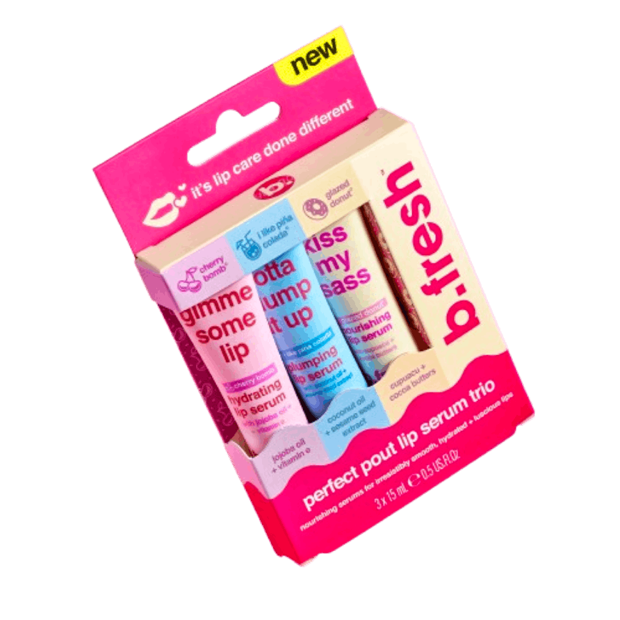 b.fresh Perfect Pout Lip Serum Trio Gift Set 3 st