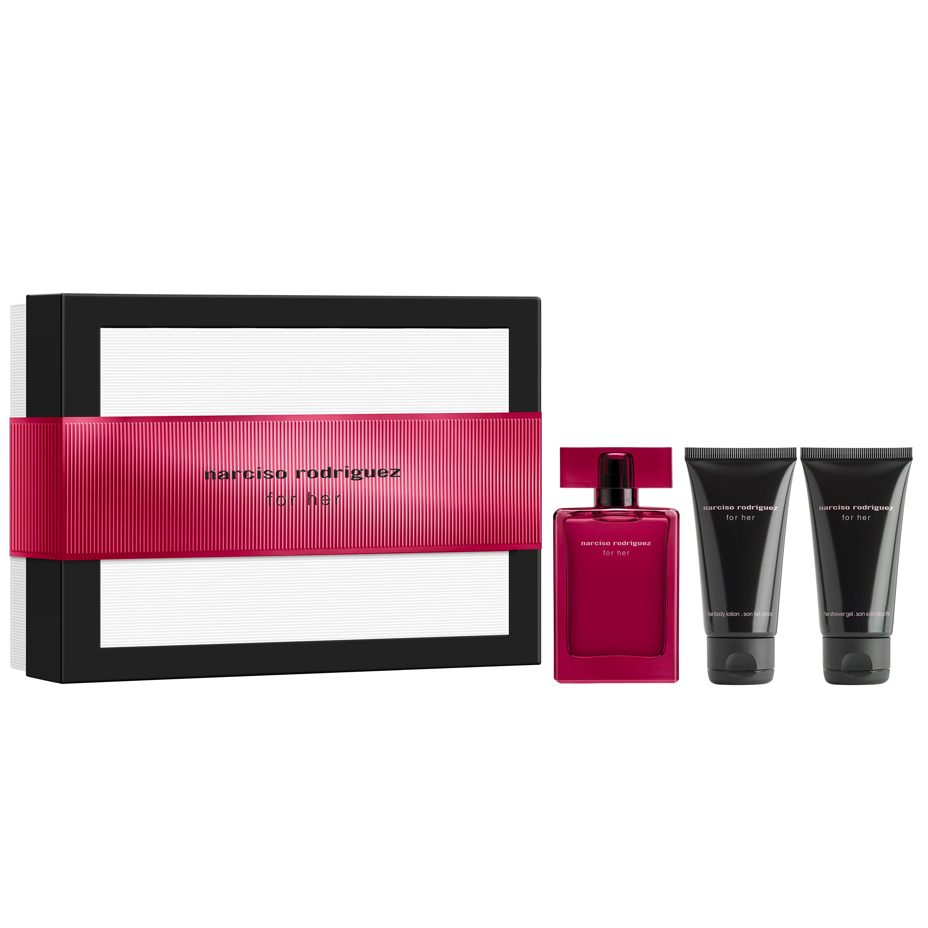 Narciso Rodriguez For Her EdP Intense 50 ml + Body Lotion 50 ml + Shower Gel 50 ml Gift Set 3 st