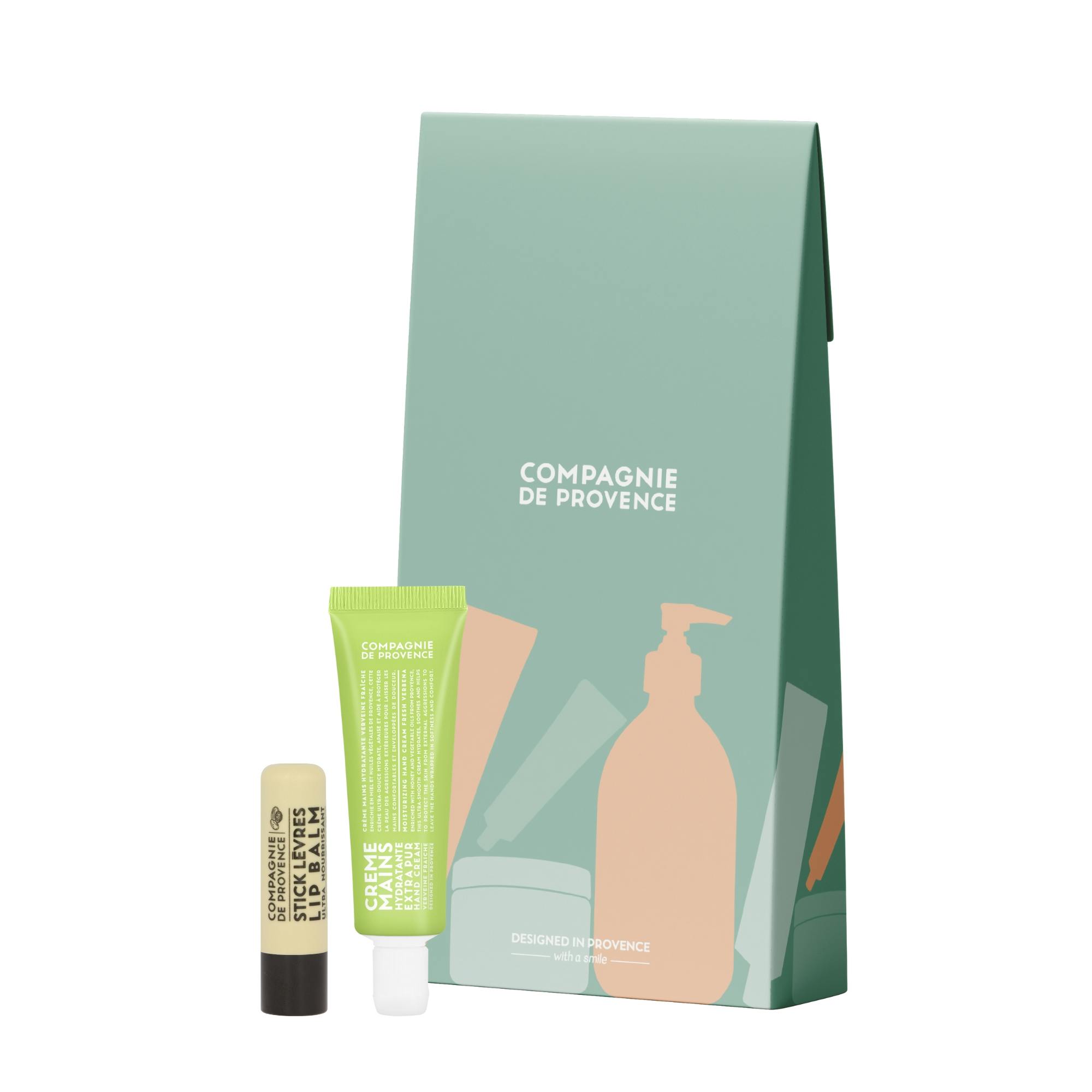 Compagnie De Provence Hand & Lip Gift Set 2 st