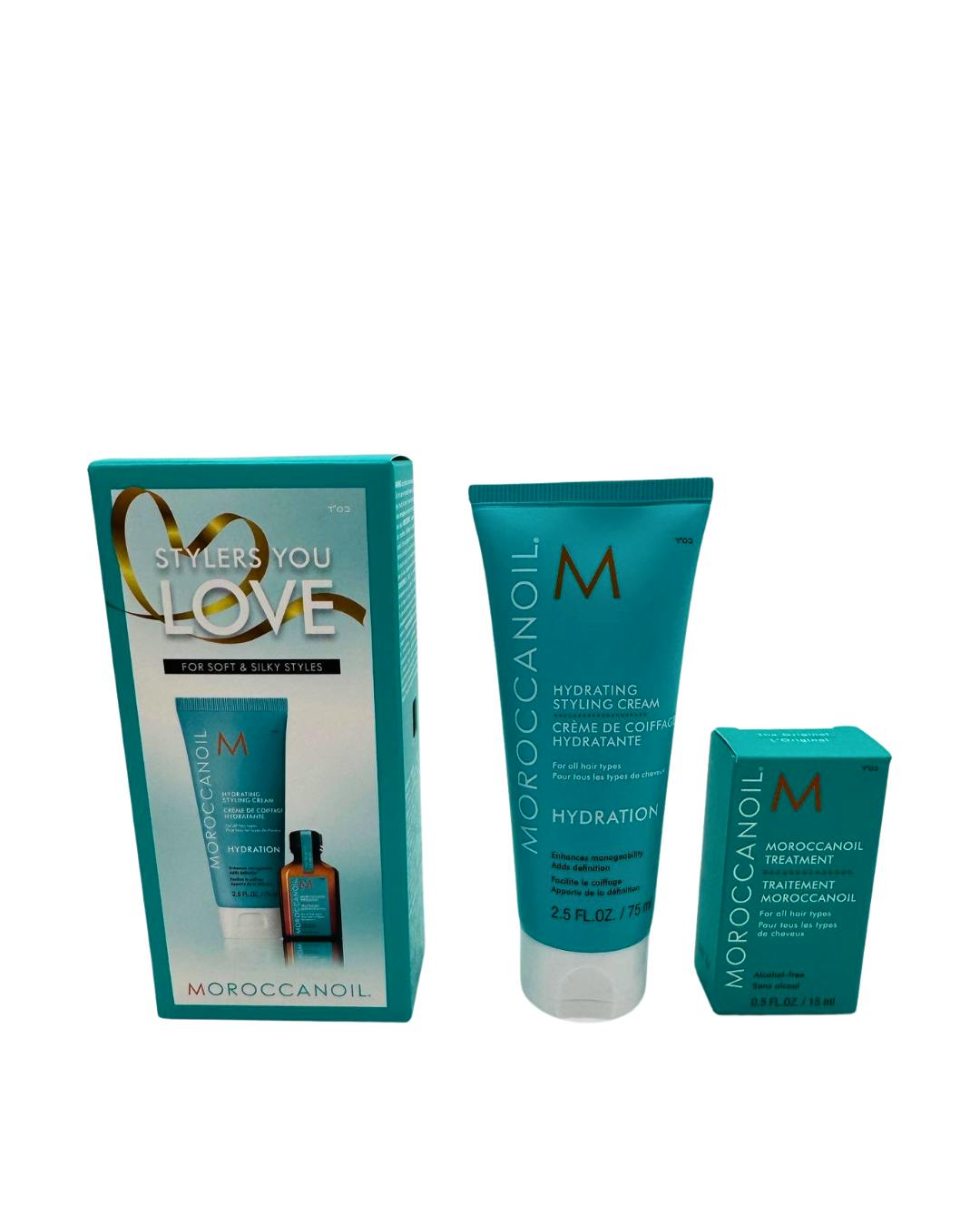 Moroccanoil Stylers You Love Hydrating Styling Gift Set 75 ml + 15 ml