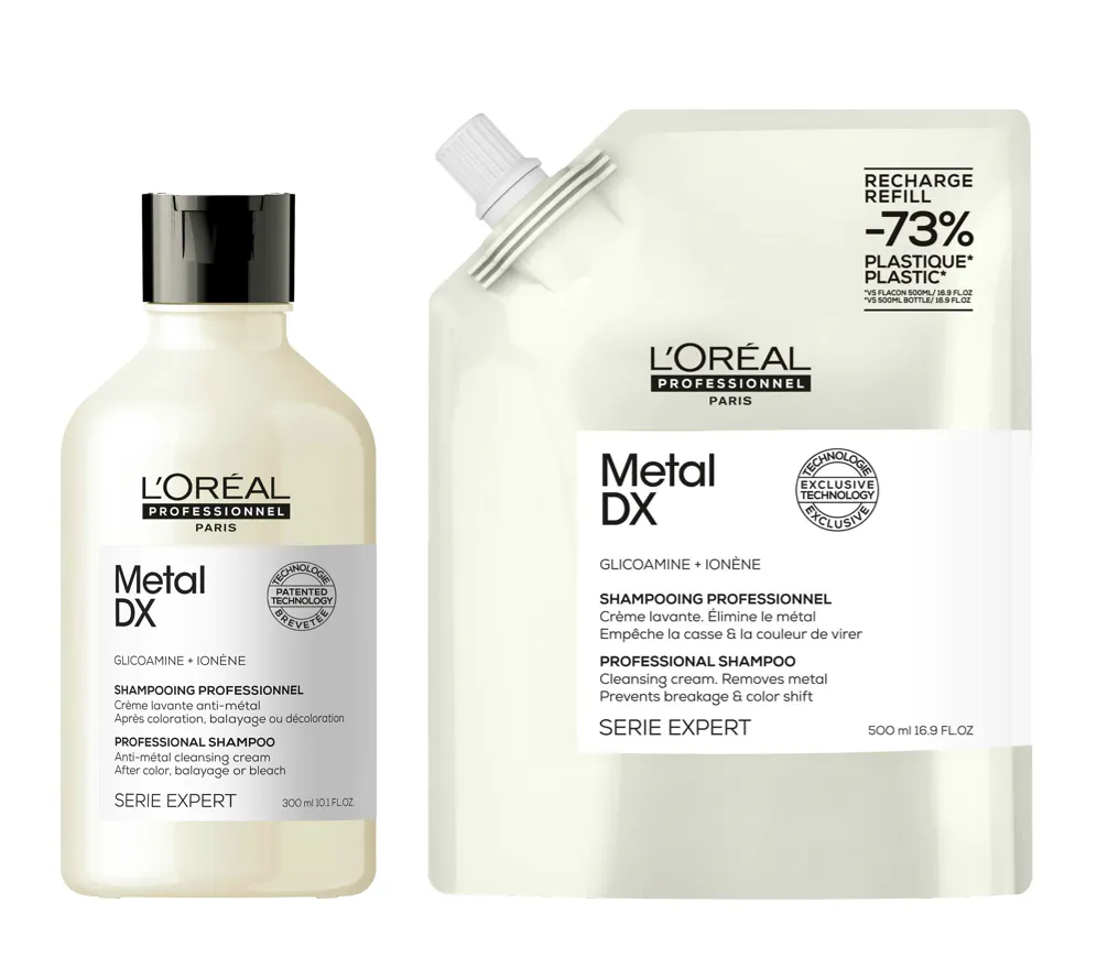 L'Or&eacute;al Professionnel Metal DX Shampoo + Refill 300 ml + 500 ml
