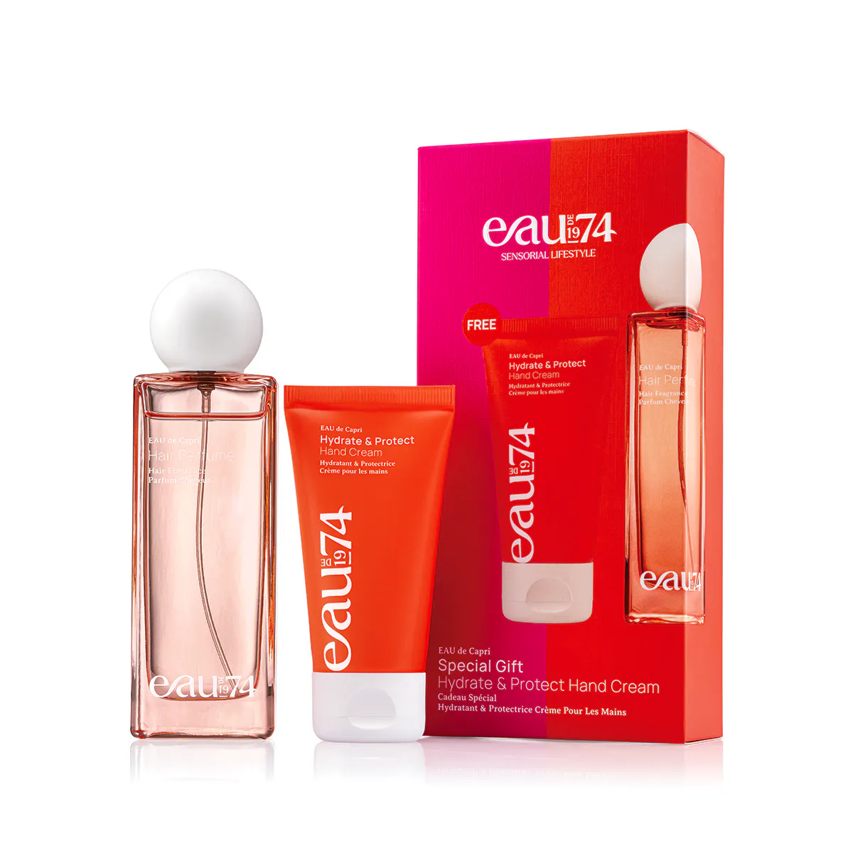 EAUde1974 Scent & Smooth Hair Perfume & Hand Lotion Gift Set 50 ml + 100 ml