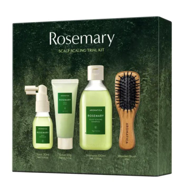 Aromatica Rosemary Scalp Trial Kit 30 ml + 30 g + 100 ml + 1 stk