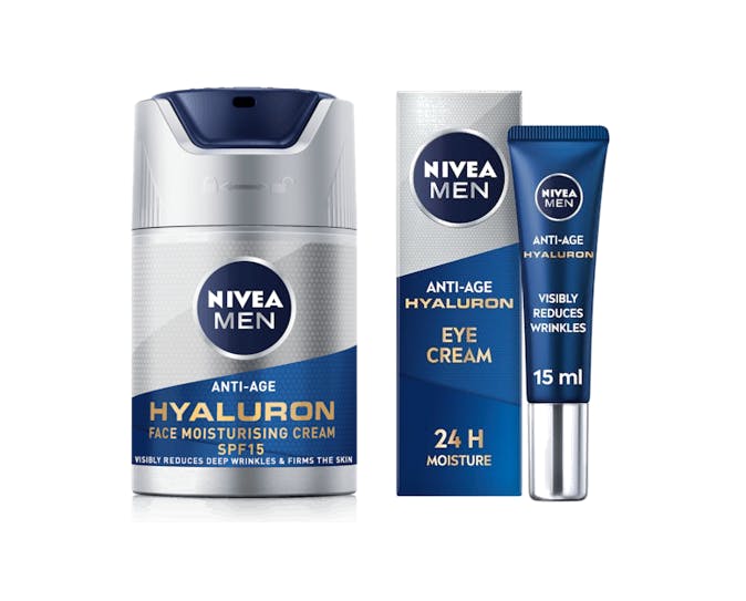 NIVEA Men Hyaluron Moisturing Creme & Hyaluron Eye Cream 50 ml + 15 ml