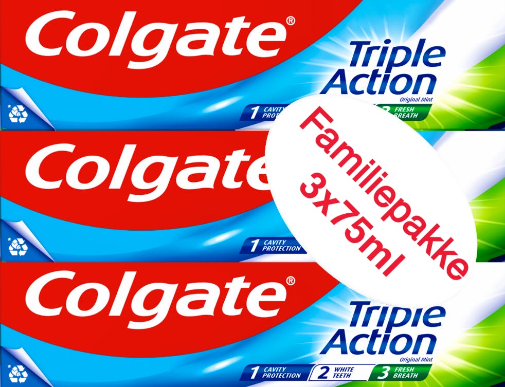 Colgate Toothpaste Triple Action 3 st