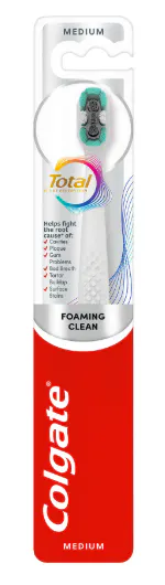 Colgate Toothbrush Total Foaming Clean Medium 1 st