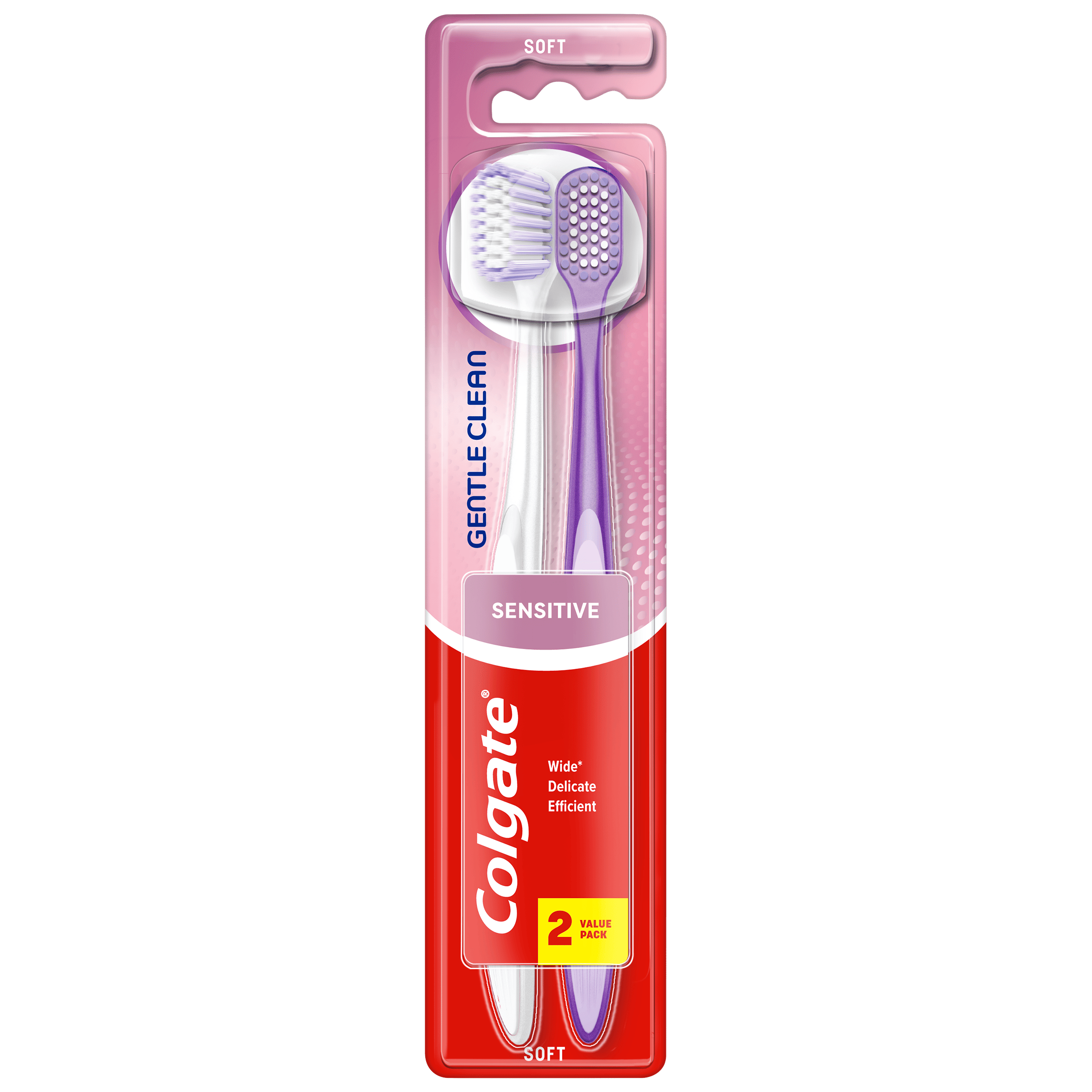 Colgate Gentle Clean Sensitive Soft Toothbrush 2 stk