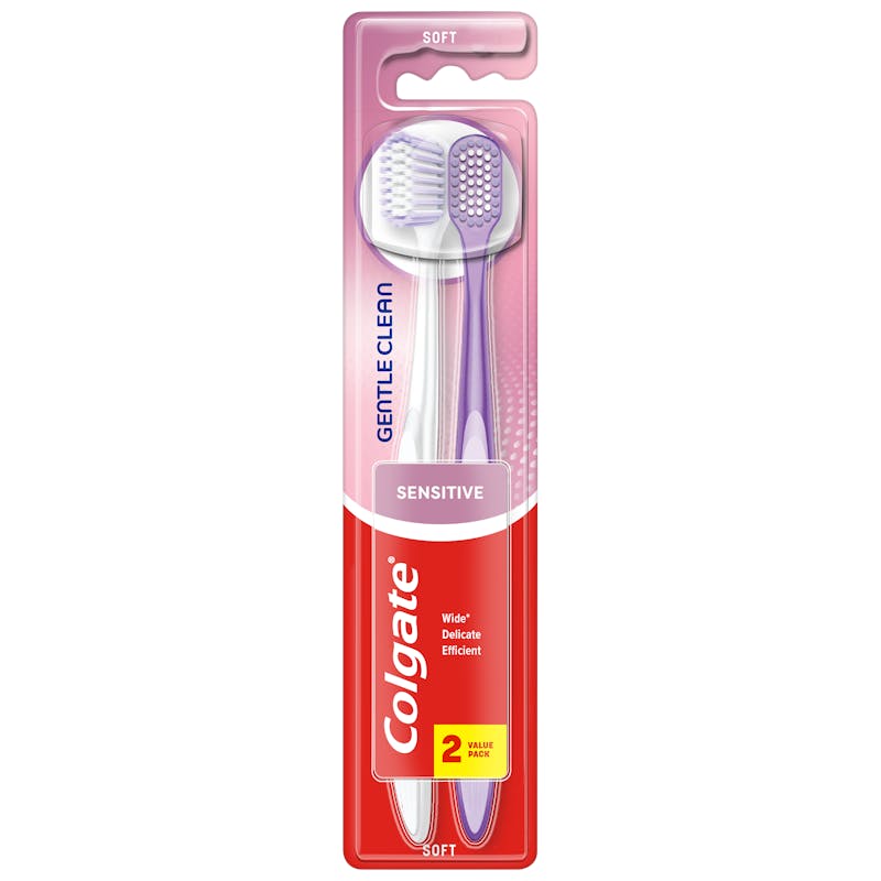 Colgate Gentle Clean Sensitive Soft Toothbrush 2 stk