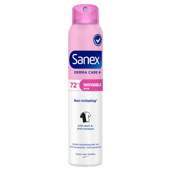 Sanex Derma Care+ Invisible 72H Deo Spray 200 ml