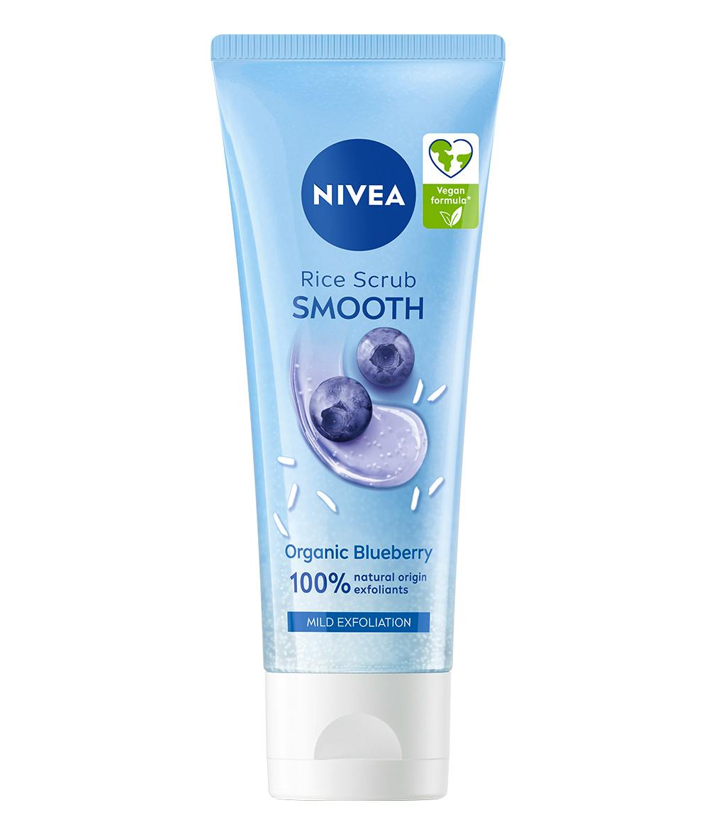NIVEA Smooth Rice Scrub Blueberry 75 ml