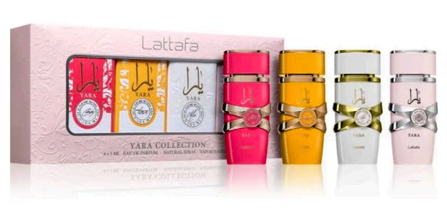 Lattafa Yara Collection Gift Set 5 ml + 5 ml + 5 ml + 5 ml