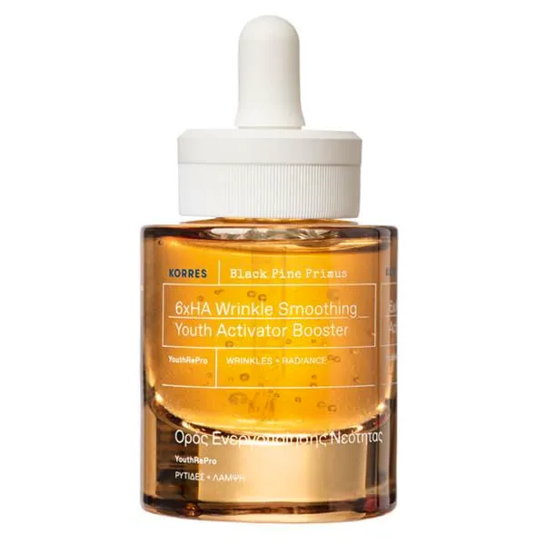 Korres Black Pine Primus 6xHA Wrinkle Smoothing Youth Activator Booster Serum 30 ml