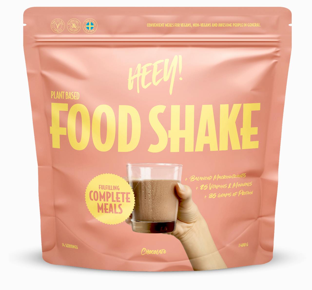Heey! Vegan Food Shake Chocolate 1400 g